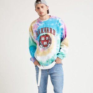 Tie dye harvard sweatshirt Clearance